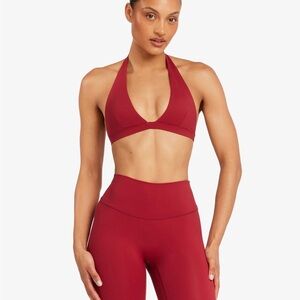 Crimson Halter Sports Bra for Women